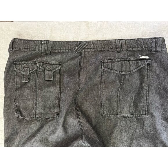 Sean John Men's Size 46 Cargo Flight Pants Tie Bottom Gray Y2K 100% Cotton Light - Picture 12 of 12